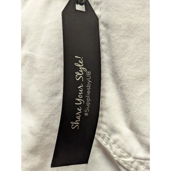 Supplies by Unionbay Twill Delaney MISSES Teen Shorts Size 14 Juniors White - Picture 6 of 7